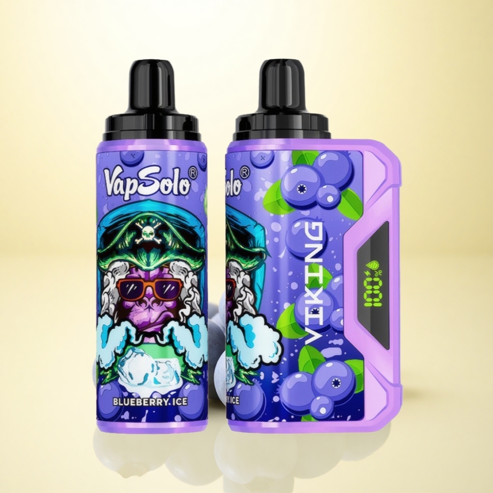 VapSolo VIKING 12000 Puffs VapSolo WIKING Blaubeere 22ml 20mg Nikotin Typ-C