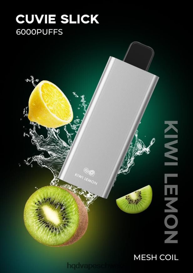 HQD Geschmack - HQD CUVIE SLICK 6000 Züge glatte Kiwi-Zitrone ARLN6Z30