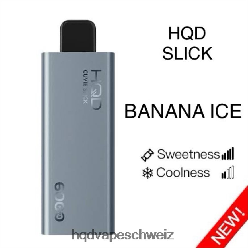 HQD Geschmack - HQD CUVIE SLICK 6000 Züge glattes Bananeneis ARLN6Z20