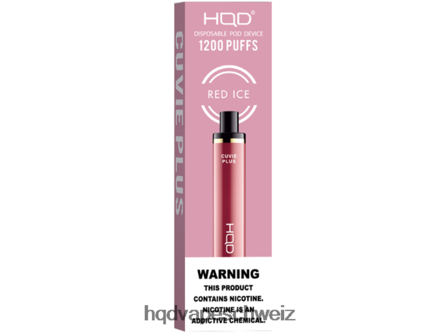 HQD Vape Online Bestellen Buy - HQD CUVIE PLUS Einweg rotes Eis ARLN6Z246
