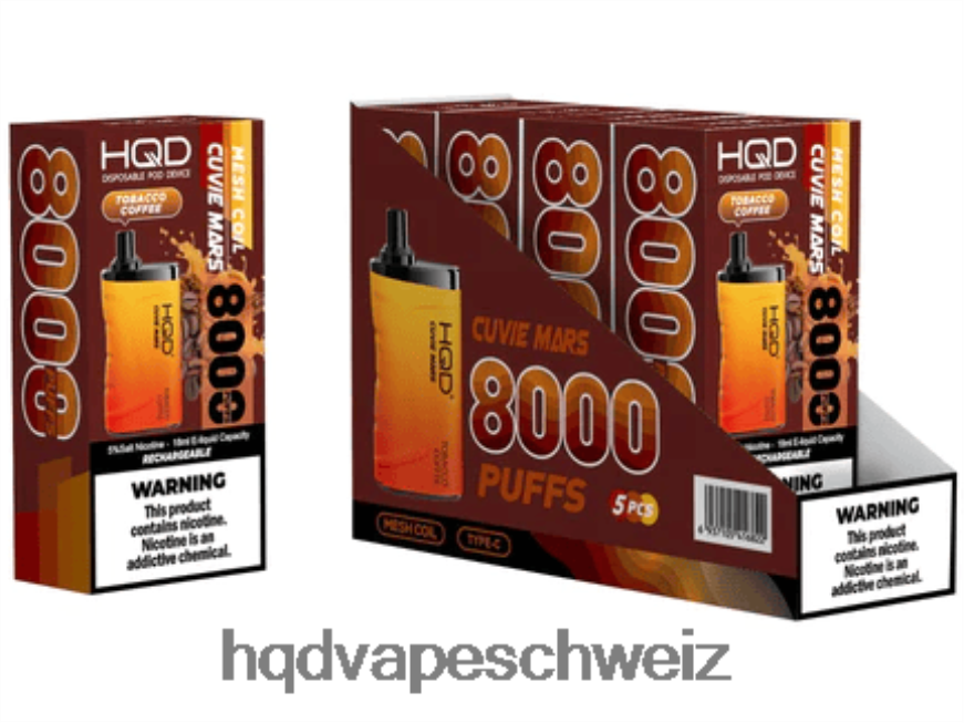 HQD Vape Online Shop - HQD CUVIE MARS Einweg Tabakkaffee ARLN6Z264