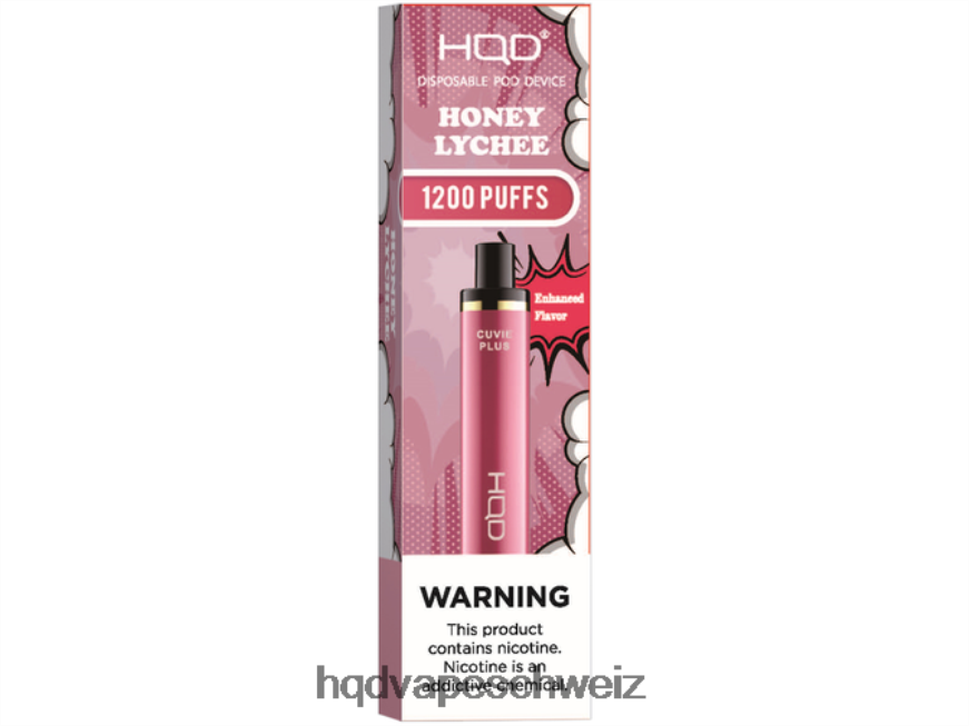 HQD Vape Online Shop - HQD CUVIE PLUS Einweg-Vapor Honig-Litschi ARLN6Z174