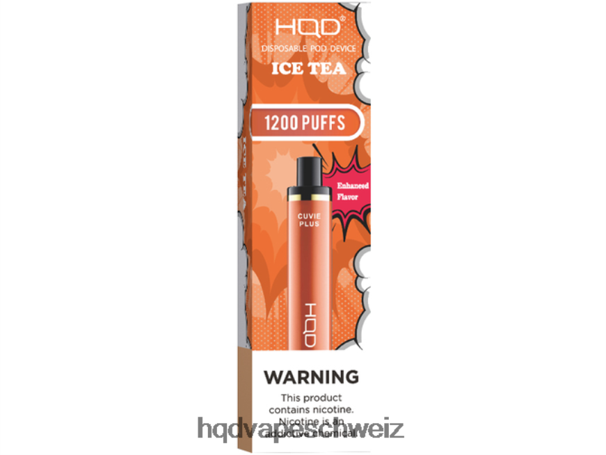 HQD Vape Zürich - HQD CUVIE PLUS Einweg-Vapor Eistee ARLN6Z203