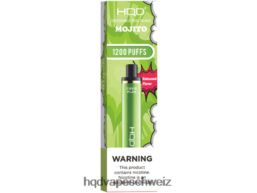 HQD Vape Zürich - HQD CUVIE PLUS Einweg-Vapor Mojito ARLN6Z223
