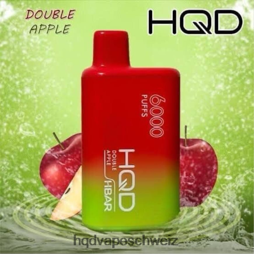 HQD Rabatt - HQD HBAR 6000 Züge Doppelapfel ARLN6Z49