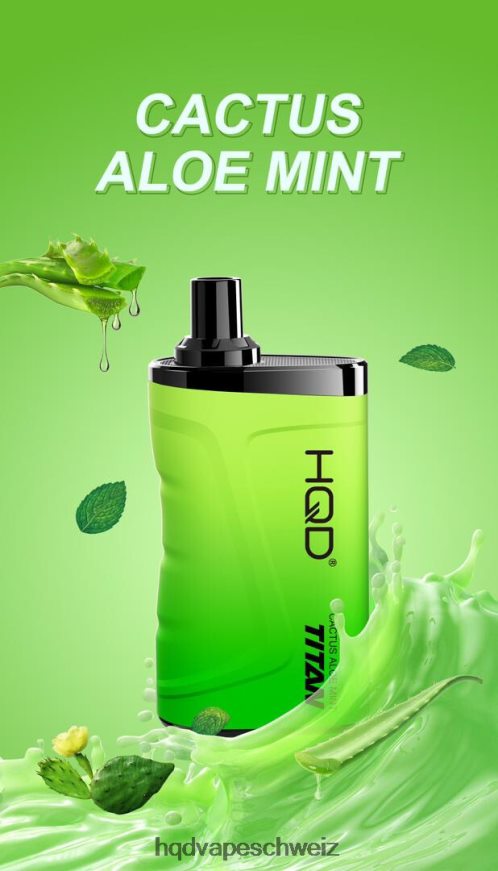 HQD Switzerland - HQD TITAN 7000 Züge Kaktus-Aloe-Minze ARLN6Z2
