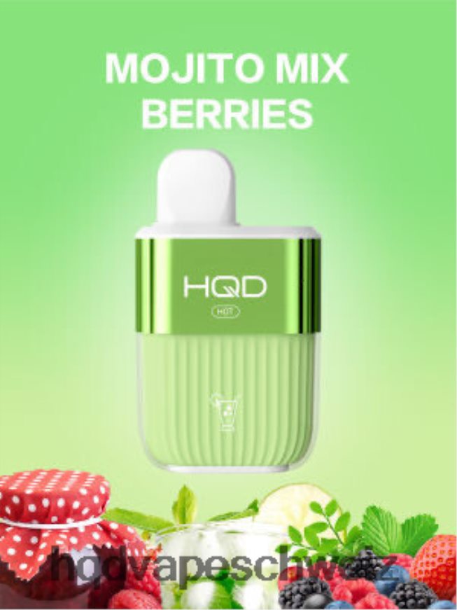 HQD Vape Schweiz - HQD HOT 5000 Züge Mojito-Beerenmischung ARLN6Z61